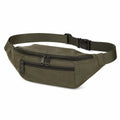 Hüfttasche 34 x 14 x 7 cm aus Polyester Olivgrün mit Reißverschluss für Alltag und Freizeit