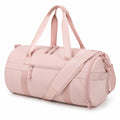 Sporttasche 50 x 25 cm aus Textil in Rosa mit Schultergurt und Reißverschlüssen