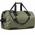 Reisetasche 55 cm aus beschichtetem Kunststoffgewebe olivgrün für Sport und Reisen mit Schultergurt
