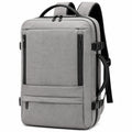 Reiserucksack 45 x 30 x 20 cm aus Textil in Grau für Reisen mit Tragegriffen